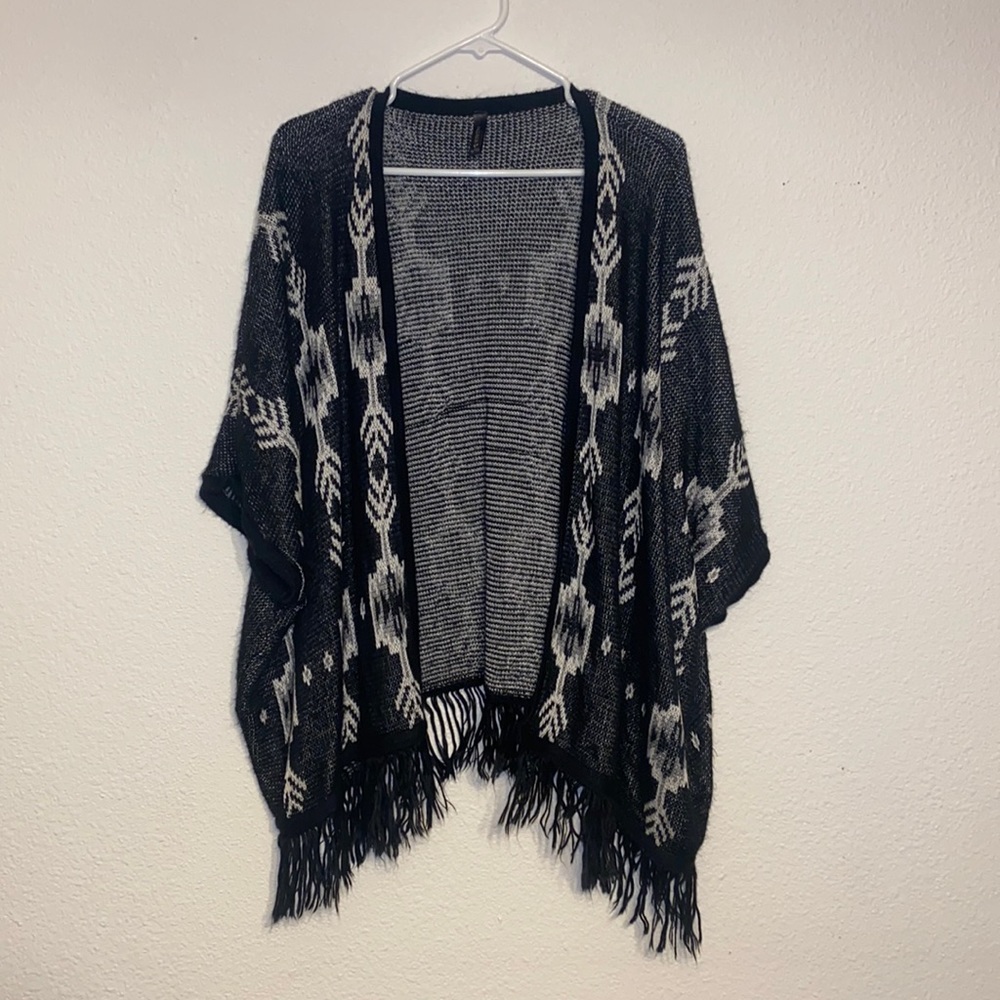 Tillys Black Tribal Cardigan